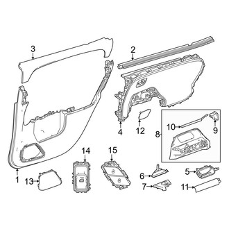 Mercedes-Benz OE - Rear Door - Interior Trim