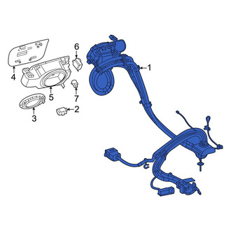 Mercedes-Benz OE - Rear Drive Motor Battery Pack Charging Port Assembly