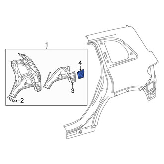 Mercedes-Benz OE - Left Wheel Housing Bracket