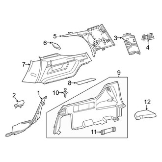 Mercedes-Benz OE - Quarter Panel - Interior Trim