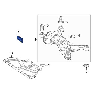 Mercedes-Benz OE - Rear Rearward Suspension Crossmember Reinforcement