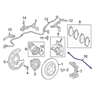 Mercedes-Benz OE - Rear Left Brake Hydraulic Hose