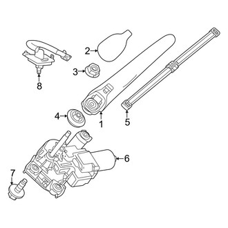 Mercedes-Benz OE - Lift Gate - Wiper & Washer Components