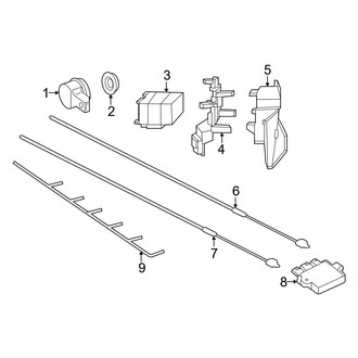 Mercedes-Benz OE - Rear Bumper - Electrical Components (W/O AMG Line)