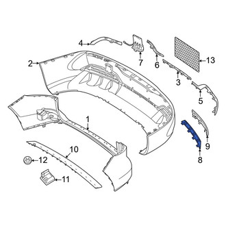 Mercedes-Benz OE - Rear Left Bumper Cover Spacer Panel