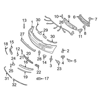 Mercedes-Benz OE - Front Bumper - Bumper & Components