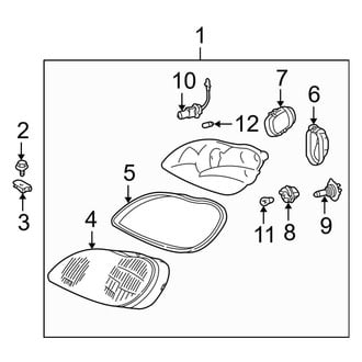 Mercedes-Benz OE - Front Lamps - Headlamp Components (W/O Xenon)