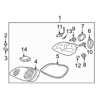 Mercedes-Benz OE - Front Lamps - Headlamp Components (With Xenon)