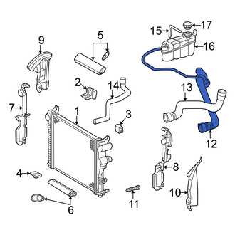 Mercedes-Benz OE - Upper Radiator Coolant Hose