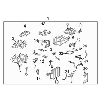 Mercedes-Benz OE - Air Conditioner & Heater - Evaporator & Heater Components (Front)