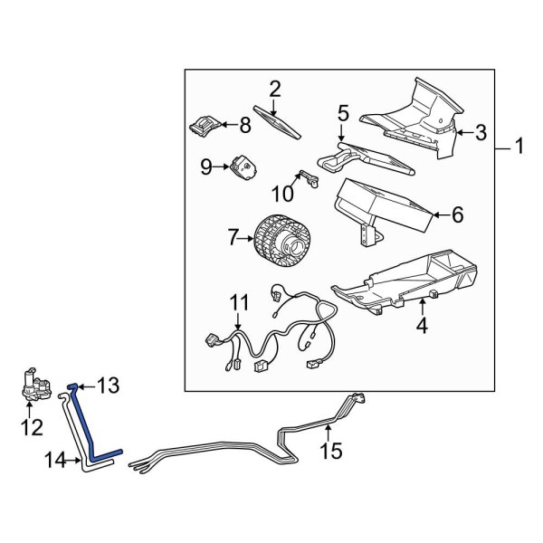 HVAC Heater Hose