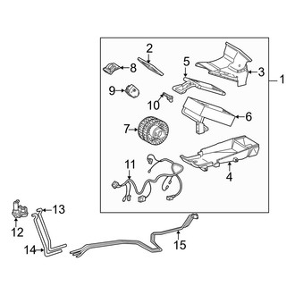 Mercedes-Benz OE - Air Conditioner & Heater - Evaporator & Heater Components (Rear)