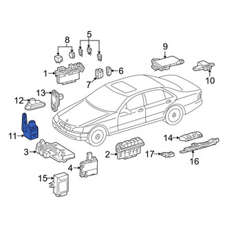 Mercedes-Benz OE - Headlight Level Sensor