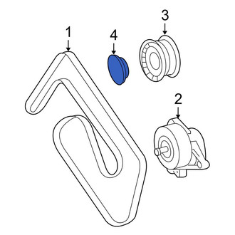 Mercedes-Benz OE - Accessory Drive Belt Idler Pulley Cap