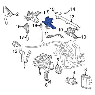 Mercedes-Benz OE - Right Secondary Air Injection Pump Check Valve