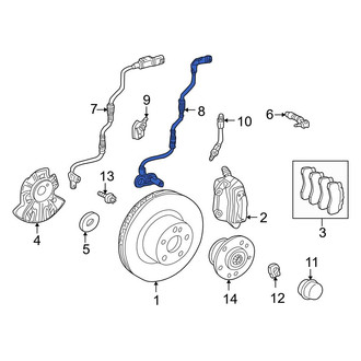 Mercedes-Benz OE - Rear Right ABS Wheel Speed Sensor