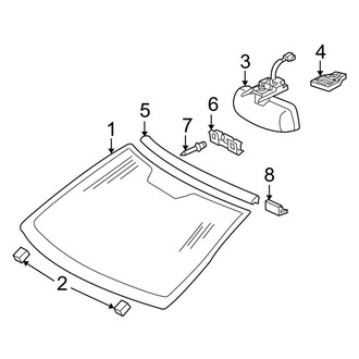 Mercedes-Benz OE - Windshield - Glass