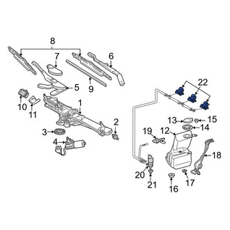 Mercedes-Benz OE - Front Windshield Washer Nozzle