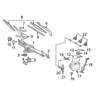 Mercedes-Benz OE - Windshield - Wiper & Washer Components