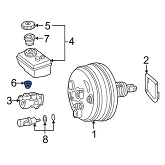 Mercedes-Benz OE - Brake Master Cylinder Reservoir Grommet