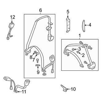 Mercedes-Benz OE - Restraint Systems - Rear Seat Belts