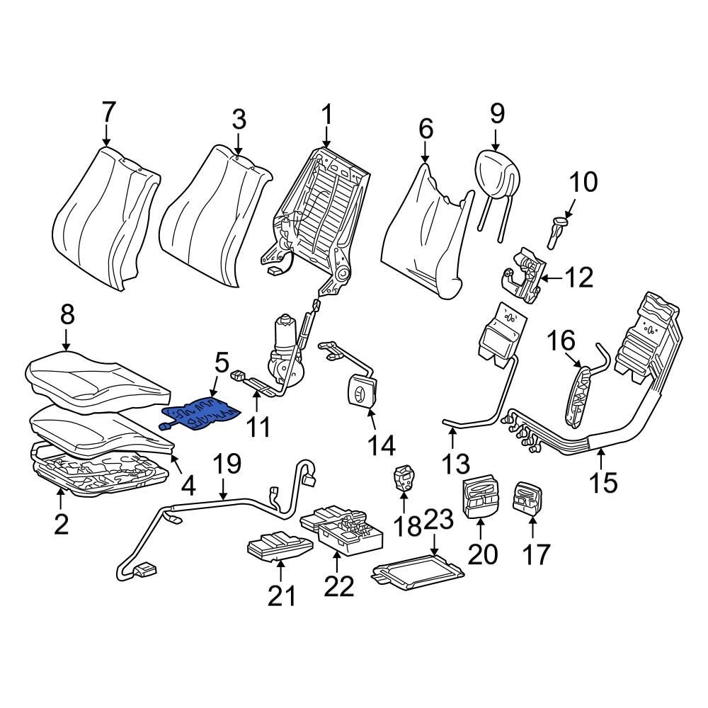 MercedesBenz OE 2208211681 Front Air Bag Seat Sensor Mat