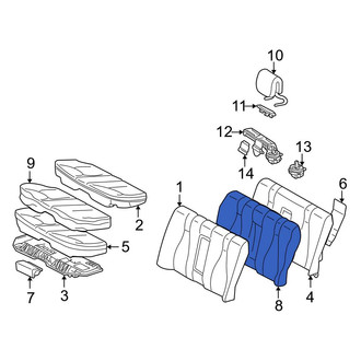 Mercedes-Benz OE - Rear Seat Back Cushion Cover