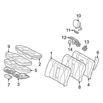 Mercedes-Benz OE - Seats & Tracks - Rear Seat Components (Bench Seat)