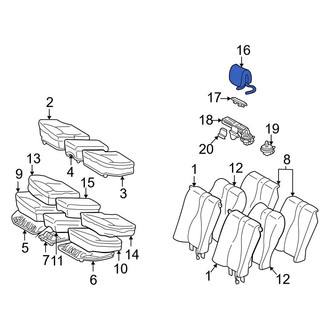 Mercedes-Benz OE - Rear Headrest