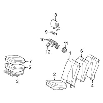 Mercedes-Benz OE - Seats & Tracks - Rear Seat Components (Bucket Seats)