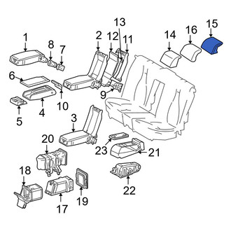Mercedes-Benz OE - Rear Headrest Cushion