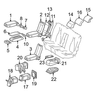 Mercedes-Benz OE - Seats & Tracks - Rear Seat Components (Armrest & Components)