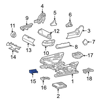 Mercedes-Benz OE - Front Right Outer Seat Track Cover