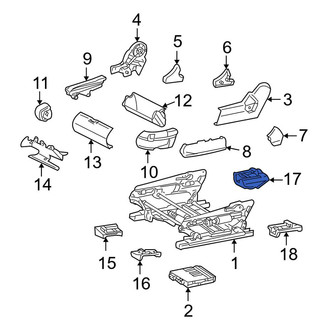 Mercedes-Benz OE - Rear Left Outer Seat Track Cover