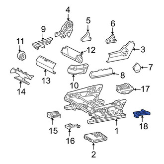 Mercedes-Benz OE - Rear Right Inner Seat Track Cover