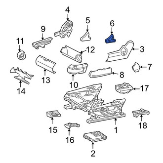 Mercedes-Benz OE - Front Left Inner Seat Track Cover
