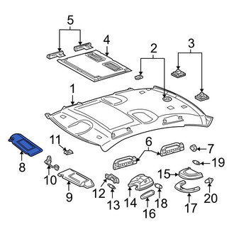 Mercedes-Benz OE - Right Sun Visor