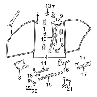 Mercedes-Benz OE - Pillars, Rocker & Floor - Interior Trim