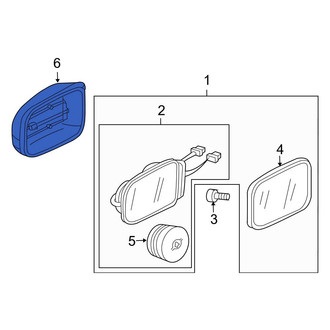 Mercedes-Benz OE - Front Left Door Mirror Housing