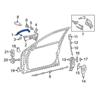 Mercedes-Benz OE - Front Right Outer Exterior Door Handle