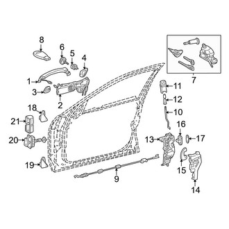 Mercedes-Benz OE - Front Door - Lock & Hardware