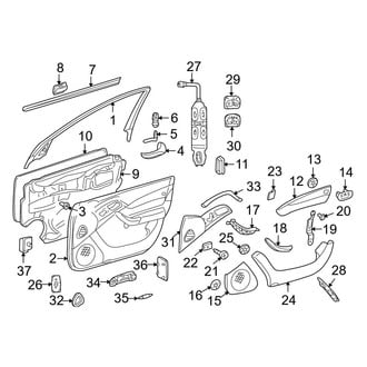 Mercedes-Benz OE - Front Door - Interior Trim
