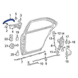 Mercedes-Benz OE - Front Left Outer Exterior Door Handle