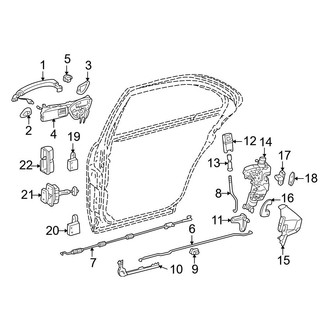 Mercedes-Benz OE - Rear Door - Lock & Hardware