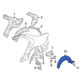 Mercedes-Benz OE - Rear Left Quarter Panel Splash Shield