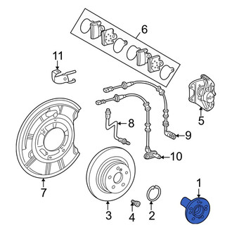 Mercedes-Benz OE - Rear Wheel Hub
