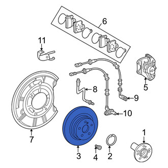 Mercedes-Benz OE - Rear Disc Brake Rotor