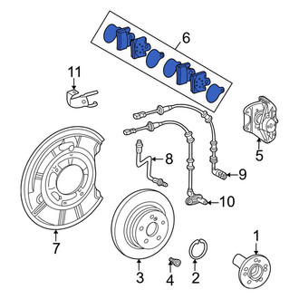 Mercedes-Benz OE - Rear Disc Brake Pad Set