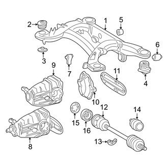Mercedes-Benz OE - Rear Suspension - Drive Axles
