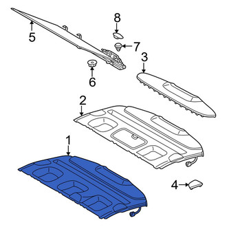 Mercedes-Benz OE - Rear Package Tray Trim